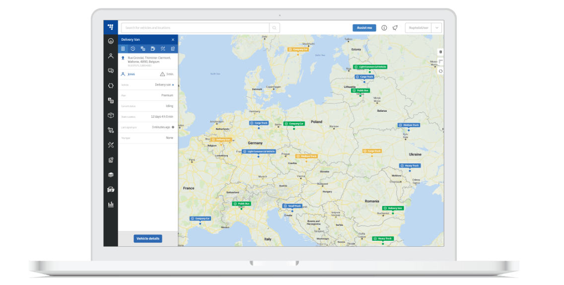 TrustTrack interface 2